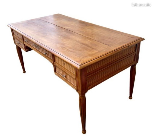 Flacher Schreibtisch im DIRECTOIRE-Stil im Louis XVI-Stil