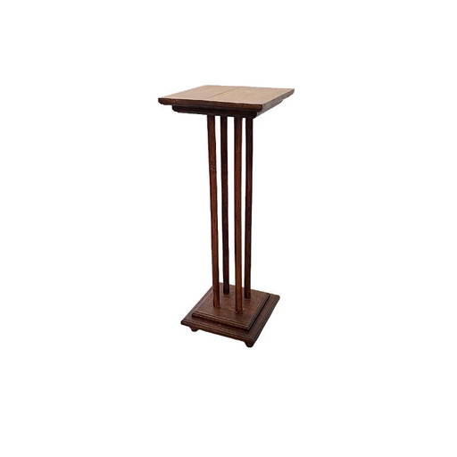 Antiek Frans eiken en grenen plantentafel, begin 1900