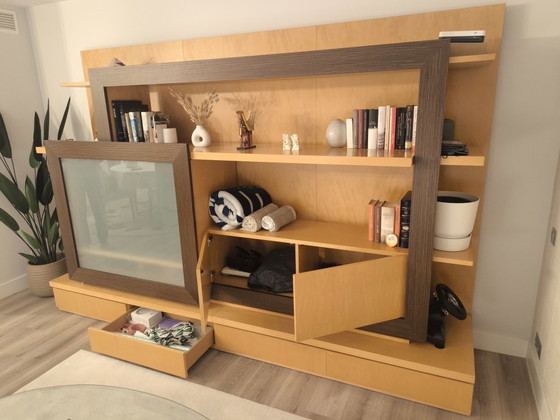 Image 1 of Moderne Wohnzimmermöbel aus Holz – Roche Bobois-Stil