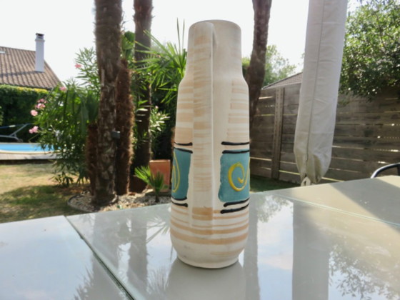 Ceramic Vase with Handle "Germany" 1970 (photo 4 of 9)
