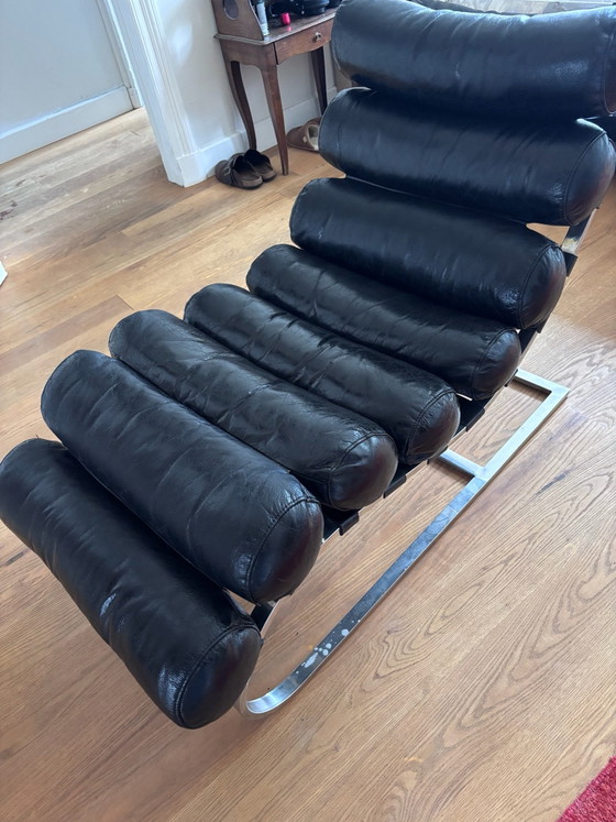 Fritz Hansen Replika Loungesessel – Stühle und Loungesessel, Leder, Chrom (photo 5 of 5)