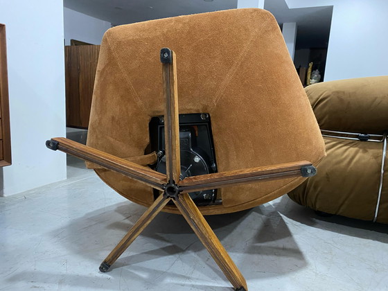 Image 1 of Fauteuil pivotant danois du milieu du siècle de Madsen & Schubel, années 1960