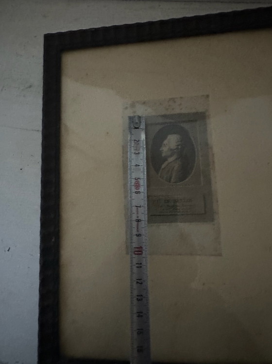 18th Century Engraving, Pierre-Laurent de Belloy, Delvaux, Framed, Art Prints, Wood, Paper, White (photo 14 of 15)