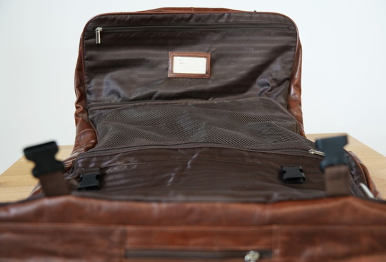 Image 1 of Vintage 80s/90s Orna 916 Leather Garment Bag – Timeless Travel Essential