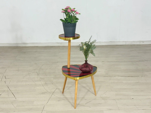 Tavolo a forma di rene, portavasi, tavolino laterale, contenitore in stile moderno di metà secolo