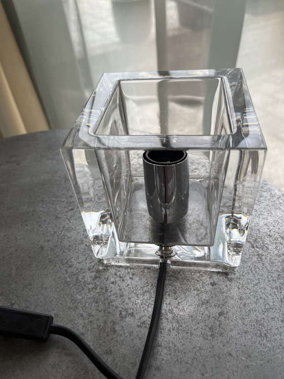 Nachtmann Ice Cube Lamp1970 – Tafellampen, Glass, Chrome (photo 2 of 5)