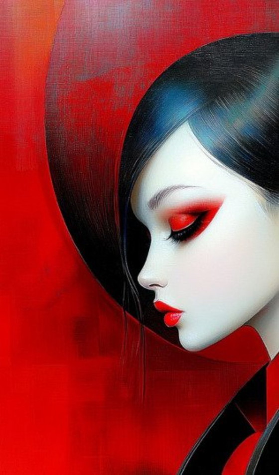 Image 1 of JD Paris - #Neo Red - Artist's Canvas