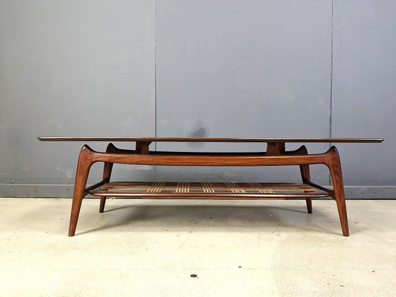 Image 1 of Organischer Couchtisch von Louis Van Teeffelen für WEBE - Die Niederlande - 1950er Jahre