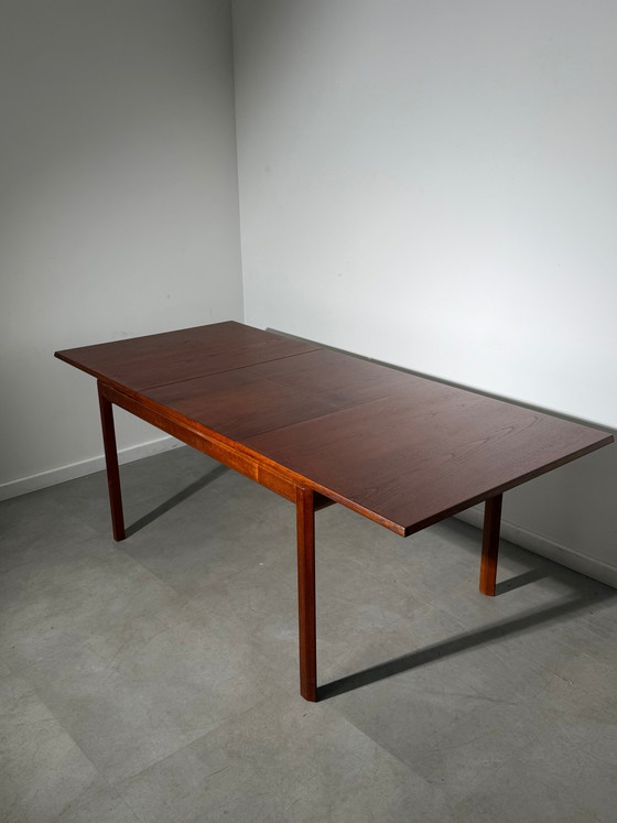 White & Newton Extendable Teak Dining Table – British Mid-Century Modern, 1960s (photo 3 of 5)