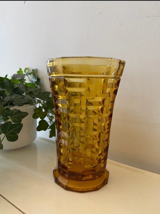 Vaso in vetro ambrato – Vasi, Glass, Geometrisch (photo 5 of 5)
