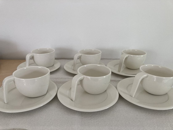 Image 1 of Set di 6 tazze da caffè con piattino Iittala Ego – Stefan Lindfors – Prodotto in Finlandia