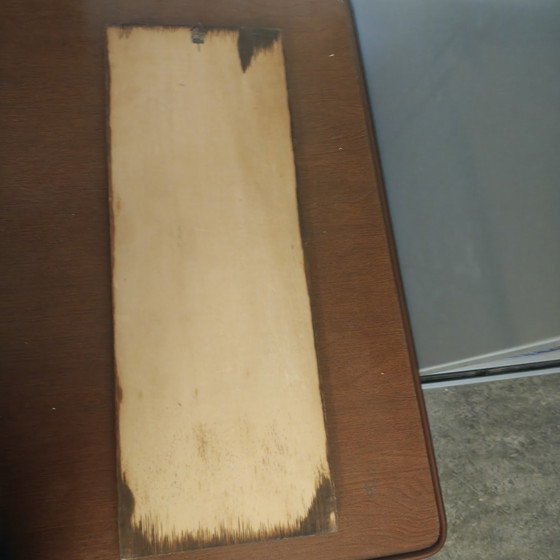 Vintage Keramisch Tegelpaneel – Dame – Jaren 60/70 – 50 × 19 Cm – Wanddecoratie, Ceramic, Wood (photo 8 of 8)