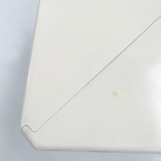 Image 1 of Witte Plana opklaptafel van Giancarlo Piretti voor Castelli, jaren 70