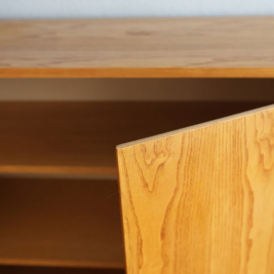 Image 1 of ❤️Hellerau Cultural Furniture linnenkast Franz Ehrlich serie 427 DDR midden 20e eeuw Bauhaus GERESTAUREERD
