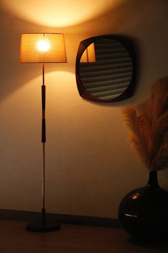 Image 1 of Vintage Teak Floor Lamp from the 1960s - Renovated & Chic Design