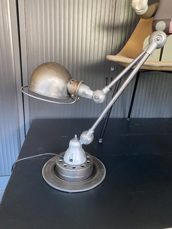 Image 1 of Jieldé 2-arm lamp with matte industrial vintage clear varnish