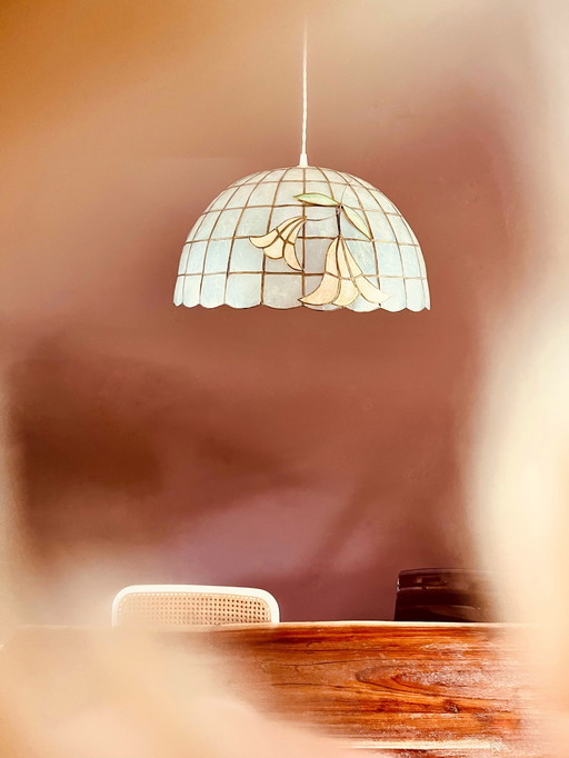 Grande lampe suspendue Capiz
