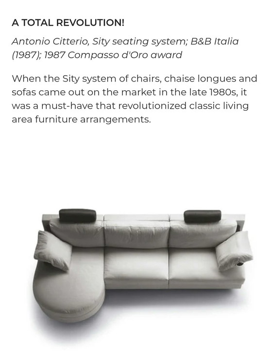 Image 1 of B&B Italia - Antonio Citterio - Chaise longue Sity