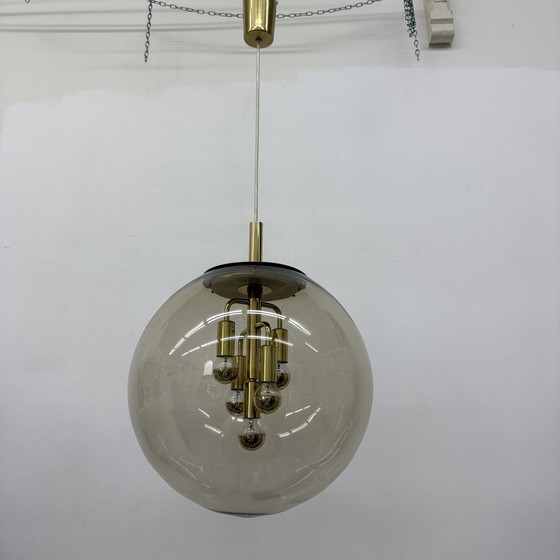 Image 1 of Doria Leuchten globe glass hanging lamp , 1970s