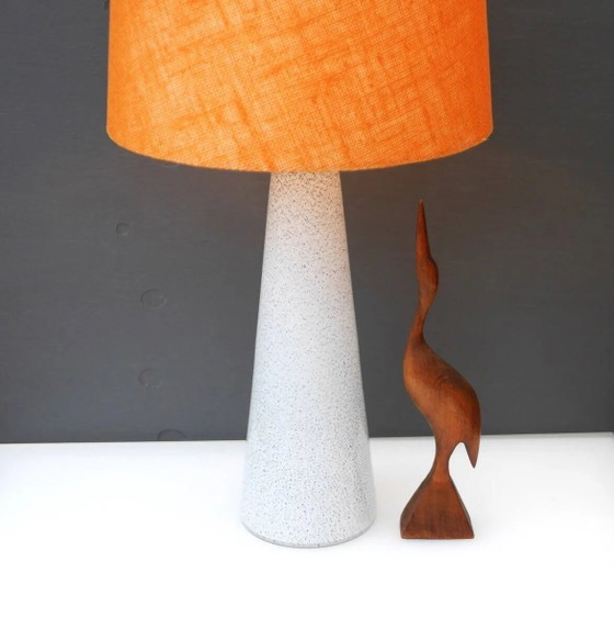 Image 1 of Art glass lamp by Bengt Orup for Hyllinge Glasbruk
