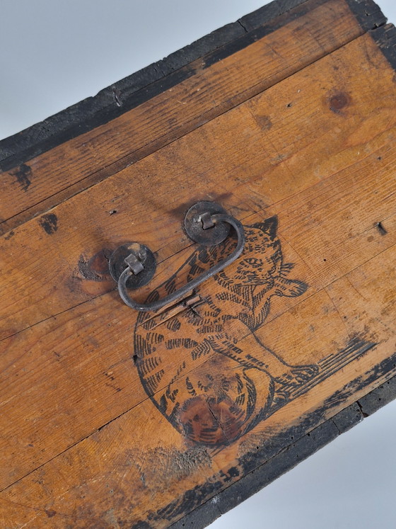Scatola originale antica in legno di amido con finitura argentata di Hoffmann. – Oggetti decorativi, Wood (photo 10 of 13)