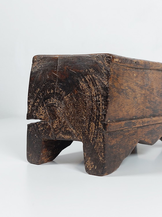 Image 1 of Recipiente antiguo de madera para nueces de betel, almacenamiento asiático, Indonesia, Java