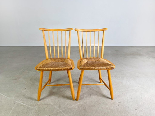 Set of 2 original WKS Midcentury chairs WK Möbel Arno Lambrecht