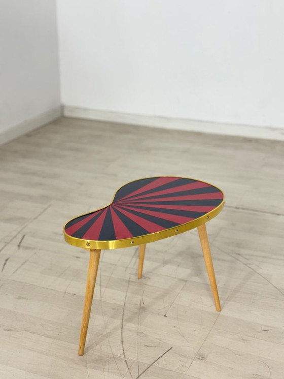 Image 1 of Niervormige tafel, plantenstandaard, bijzettafel en opbergmeubel in mid-century modern stijl