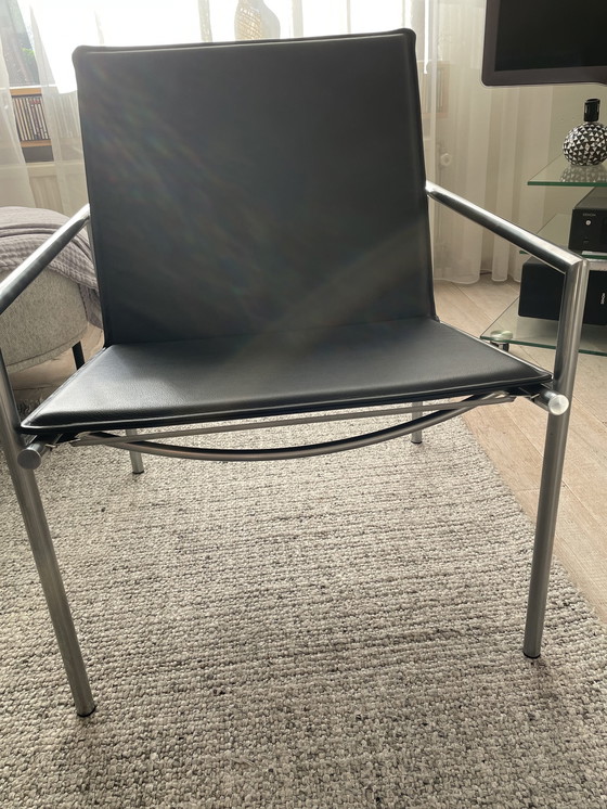 Image 1 of Armchair SZ 03 Ohman 1012-1000 by Martin Visser/Spectrum black leather new condition