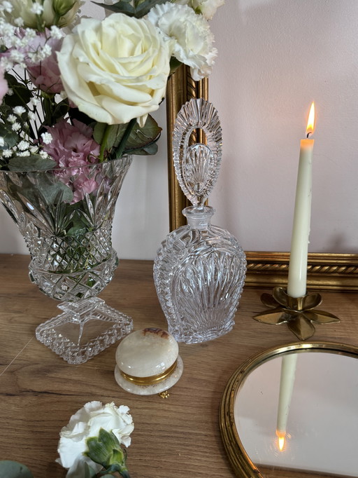 Decanter di cristallo vintage