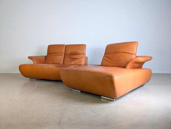 Image 1 of Original Koinor Avanti Sofa Couch aniline leather cognac design