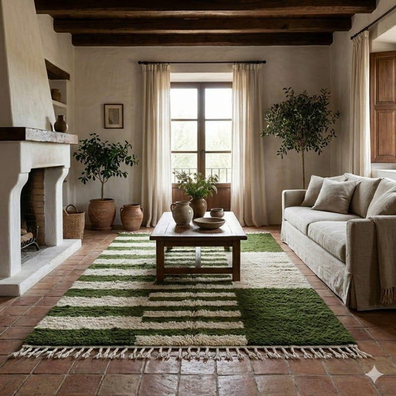 Alfombra Tradicional Hecha a Mano de Pura Lana 150/250 cm – Alessi, Wool (photo 4 of 5)
