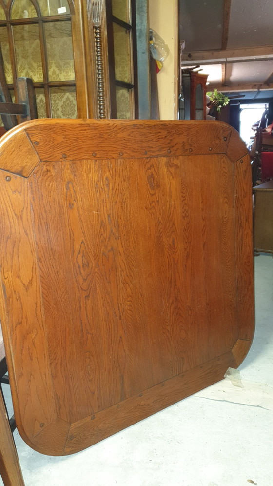 Image 1 of Bannink Art Nouveau dining table Cherry wood