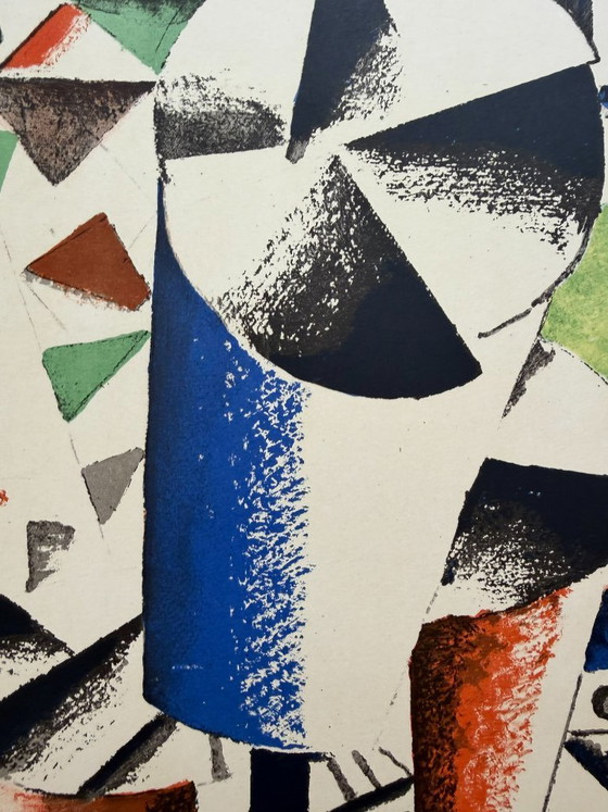 Image 1 of Fernand Léger (1881–1955), Gouachen, Aquarelle + Dessins, Originales französisches Ausstellungsplakat
