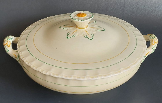 Image 1 of Engelse art-deco terrine met deksel