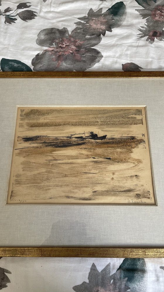 Image 1 of René Engelen (1897-1971) - Monotipo unico "Porto di Anversa"