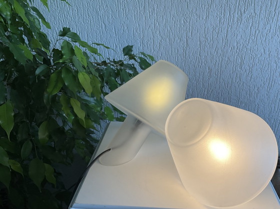 Twee lampen van de ontwerper Menno Dieperink – Tafellampen, Glas (photo 2 of 5)