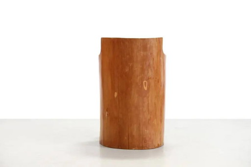 Swedish pine trunk chair from the 1960s – fauteuils, Leather, Wood, Scandinavian (photo 2 of 5)