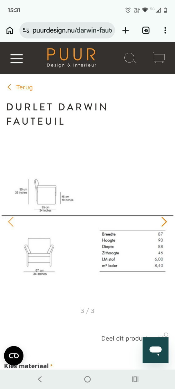 Image 1 of Durlet most expensive category leather Darwin black