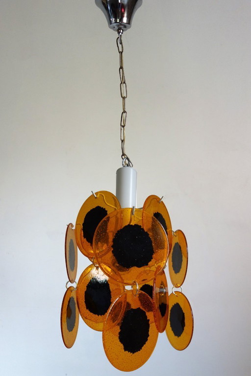 Vintage 1970s chandelier – Space Age dlg Gino Viscosi