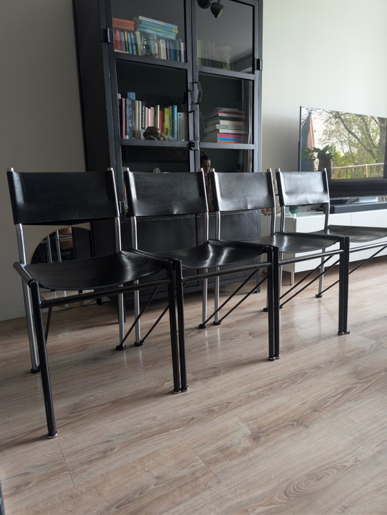 Image 1 of Walter Antonis for Metaform | Set of 4 design chairs