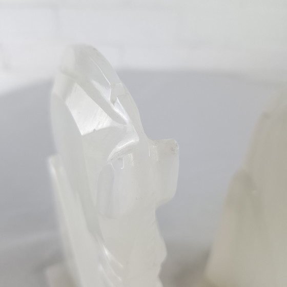 Image 1 of Vintage boekensteunen onyx 