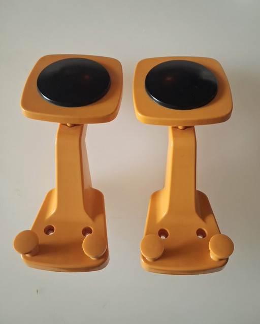 2 Vintage-Garderobenhaken von Siro, Wandschrank, 1970