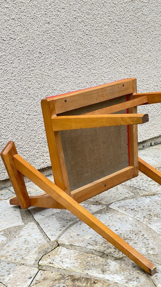 Image 1 of Sedia da ufficio anni '50 con gambe a compasso