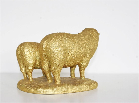 Image 1 of Naoki Tominaga - (1913-2006 Japón) Oveja de bronce adornada