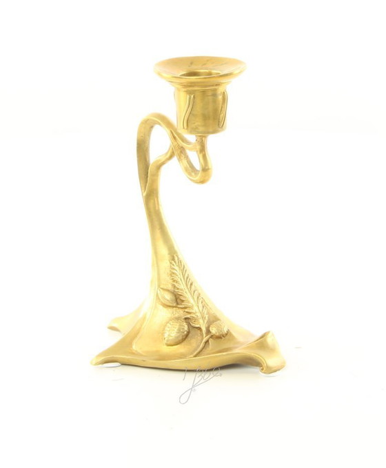 Image 1 of Bronzeleuchter im Jugendstil