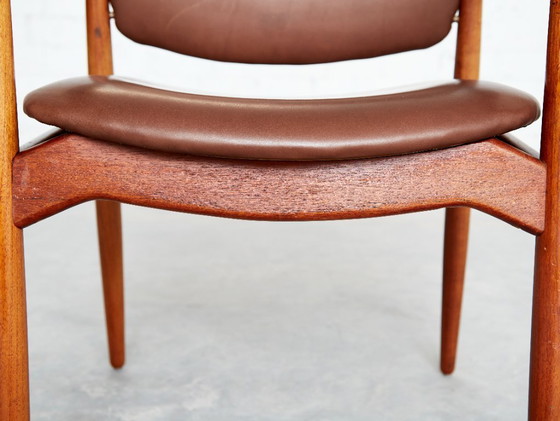 Image 1 of Sedia da capitano vintage in teak di Erik Buch per Ørum Møbler