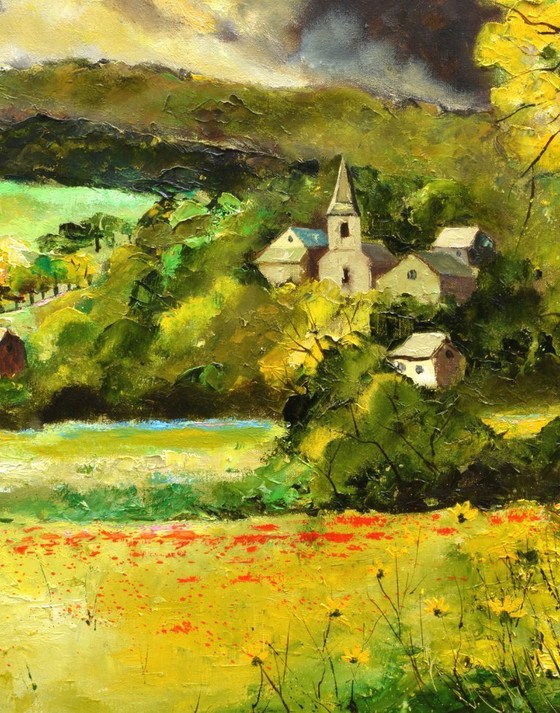 Image 1 of Lesterny, een dorp in de Belgische Ardennen.