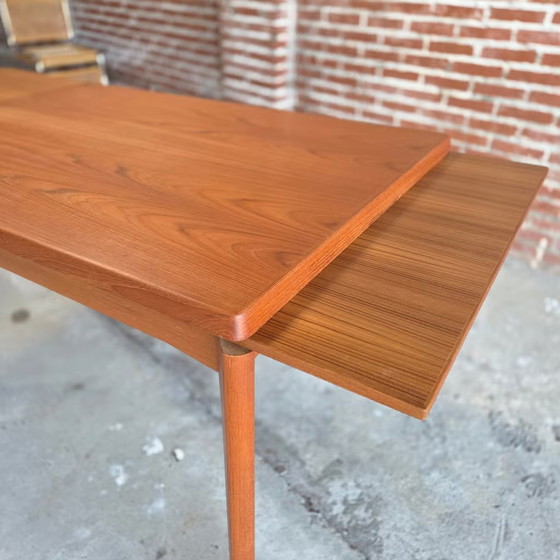 Henning Kjaernulf, Vejle Denmark, vintage 60s table, Dining tables, Wood, Brown, Scandinavian (photo 11 of 18)