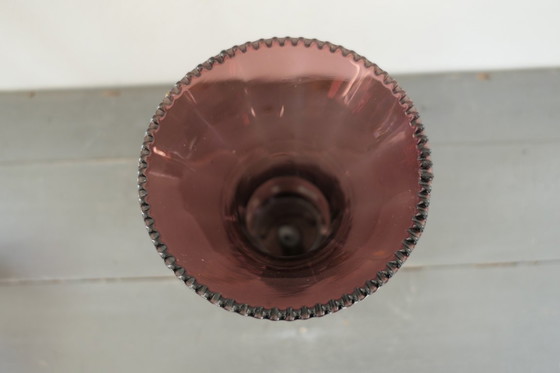 Image 1 of Vaso in vetro viola Art Déco Verreries Doyen